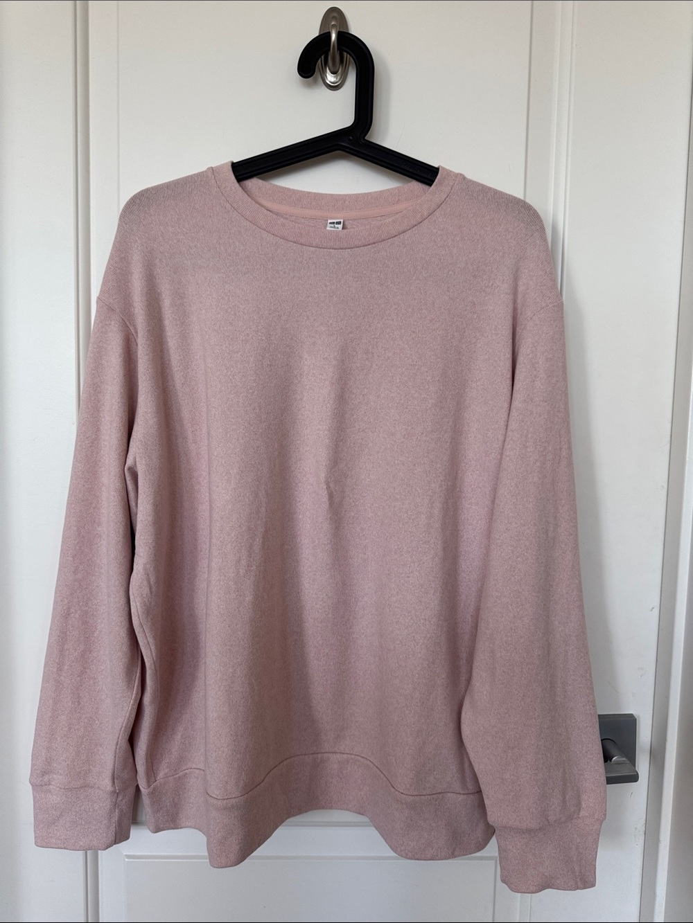 Uniqlo Men's Crewneck Sweater - Blush Pink